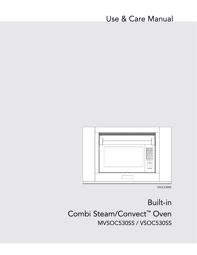 Image de la première page du manuel de l'appareil MVSOC530SS