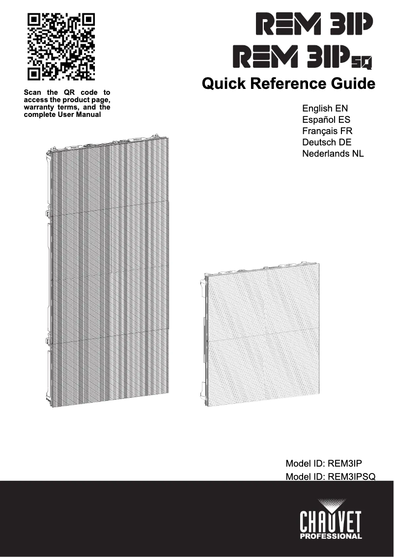 First page image of the manual for REM 3IP