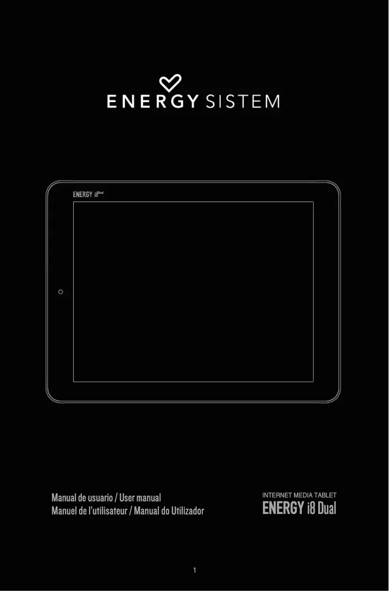 Page 1 de la notice Manuel utilisateur Energy Sistem I8 Dual