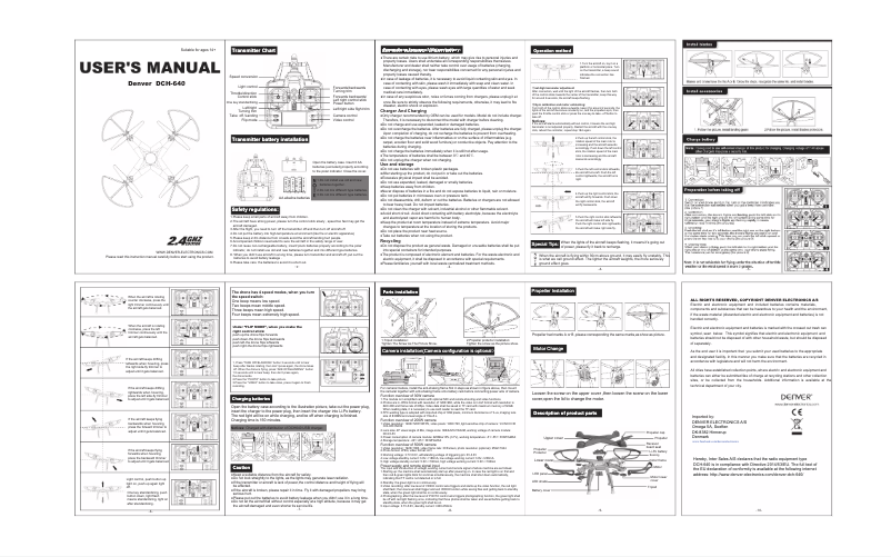 Image de la première page du manuel de l'appareil DCH-640