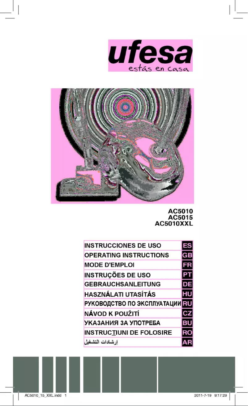 Imagen de la primera página del manual del dispositivo AC5010XXL