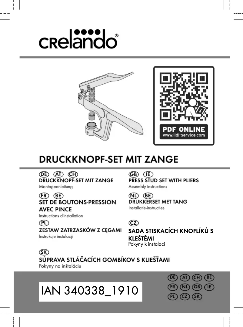 Página 1 del manual Manual de usuario Crelando IAN 340338