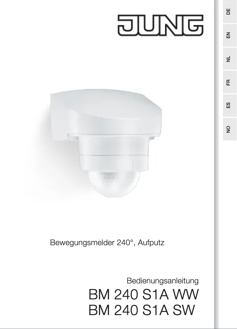 Page 1 de la notice Manuel utilisateur JUNG BM240S1A