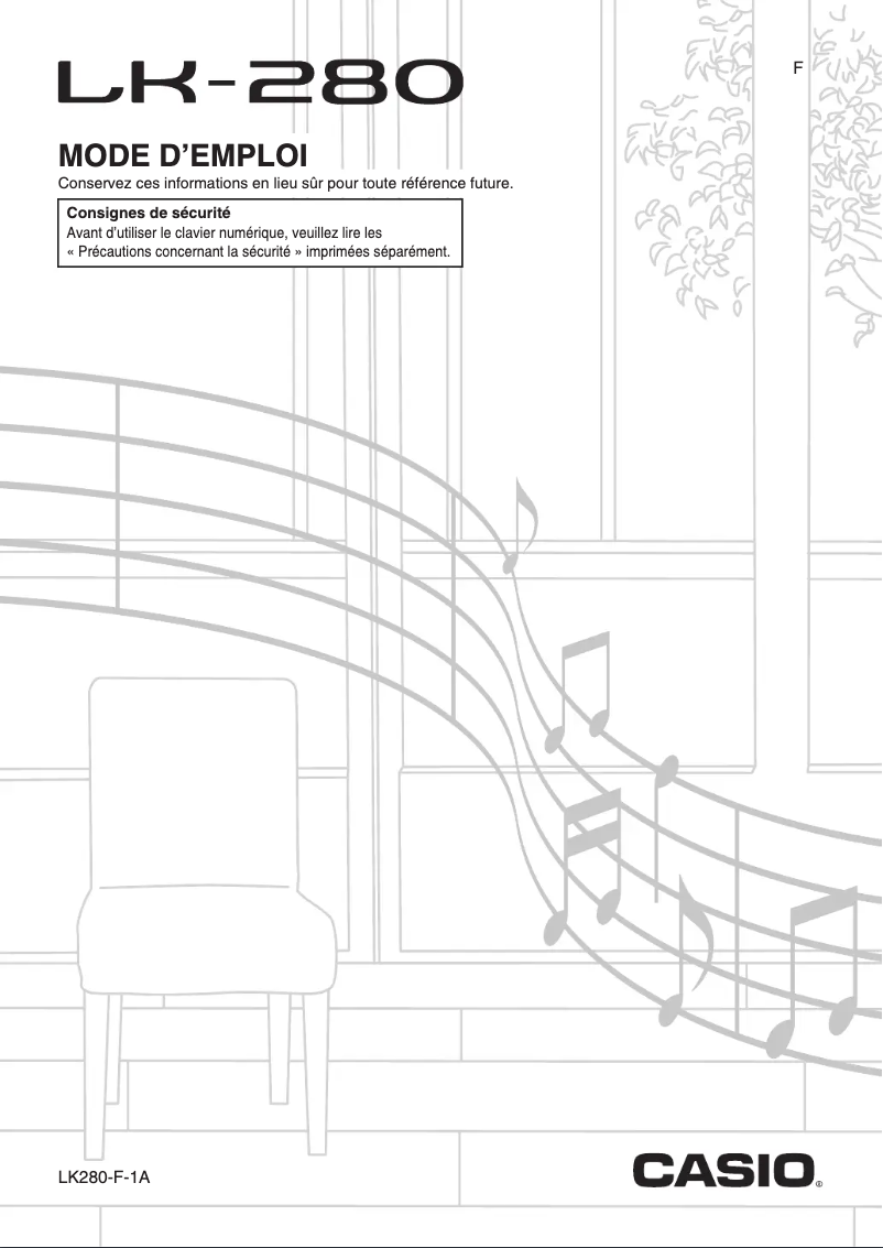 Page n°1 - Manuel utilisateur Casio LK-280