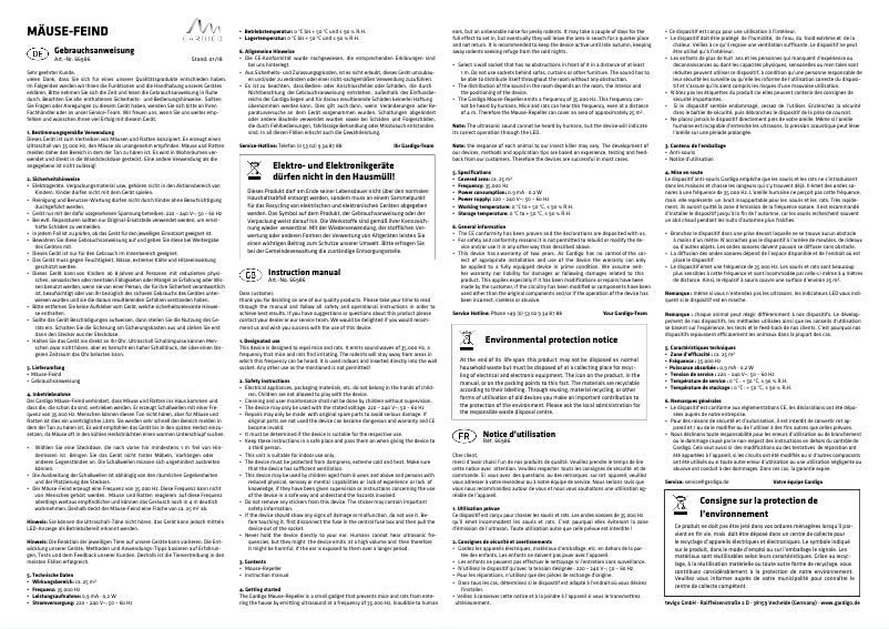 Page n°1 - Manuel utilisateur Gardigo 66986