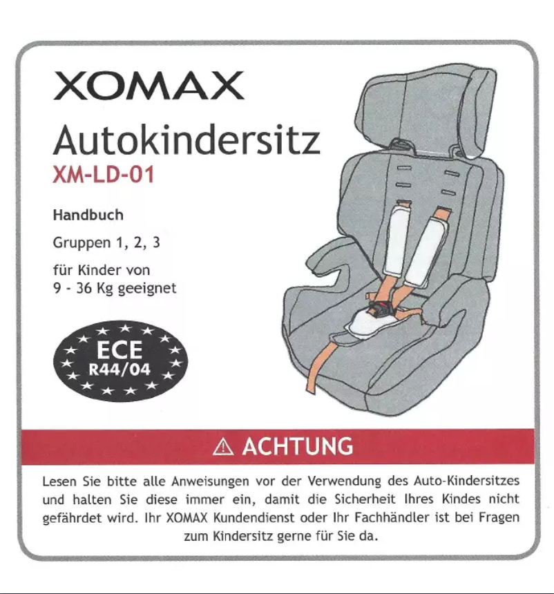 Page 1 de la notice Manuel utilisateur Xomax XM-LD01