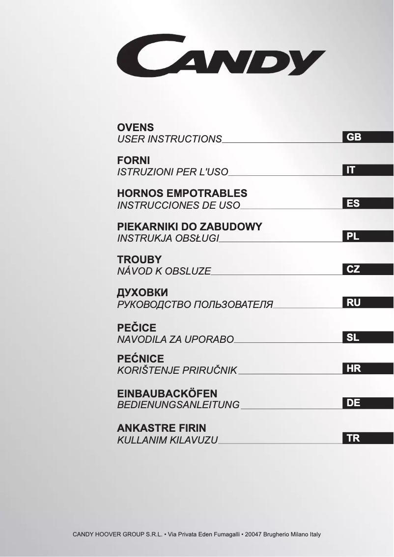 Page 1 de la notice Manuel utilisateur Candy UCCI2006/3GX