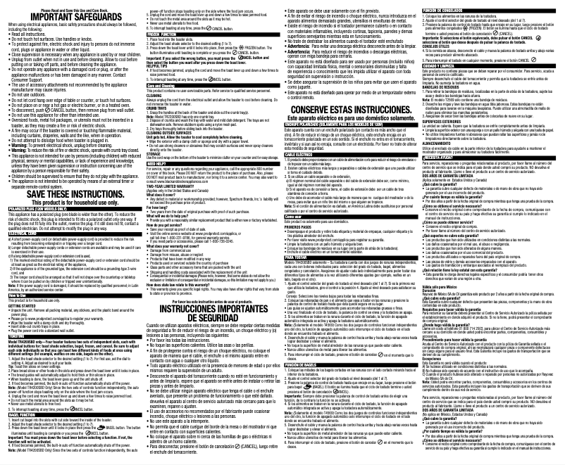 Page n°1 - Manuel utilisateur Black & Decker TR2200WSD
