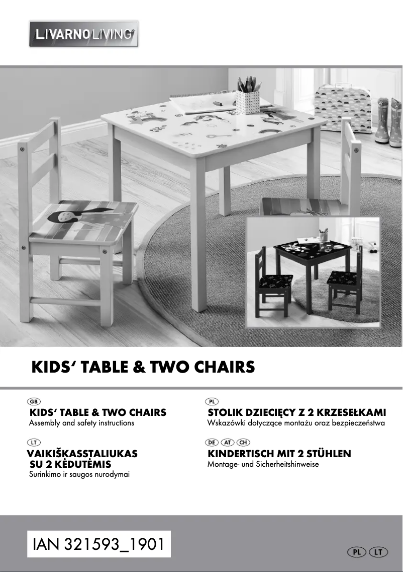 Page 1 de la notice Manuel utilisateur Livarno Lux HG03948