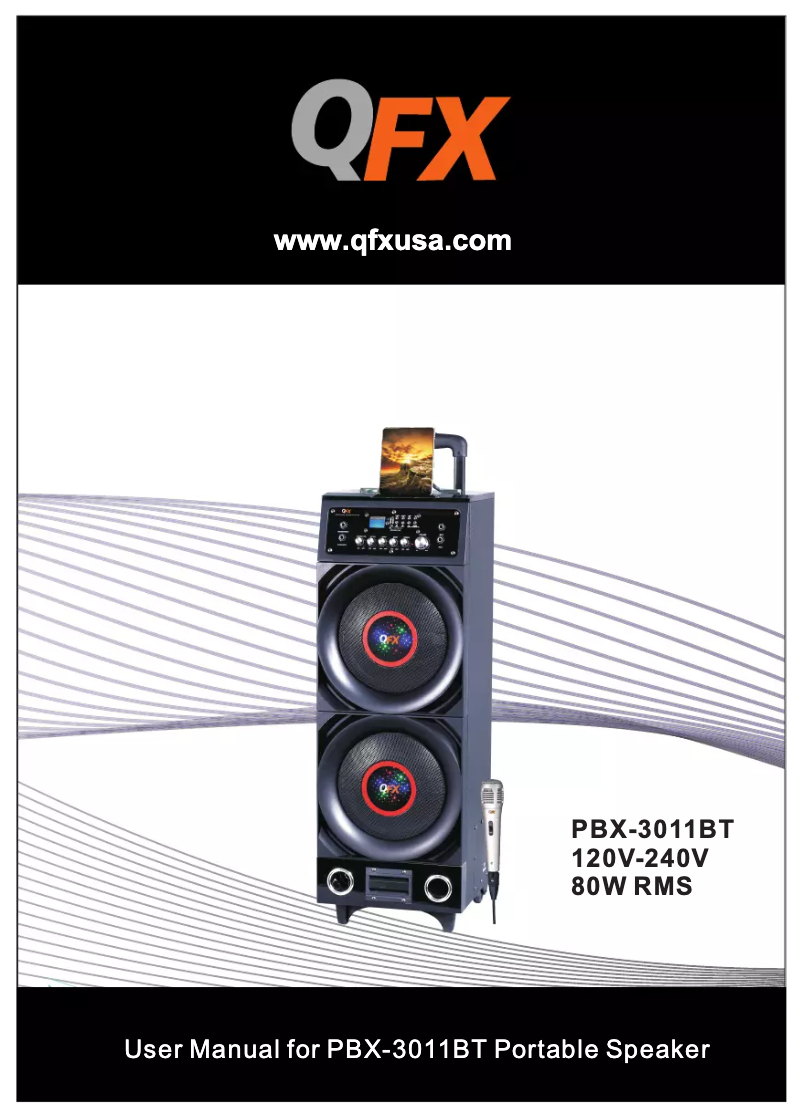 Page n°1 - Manuel utilisateur QFX PBX-3011BT