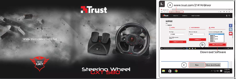 Image de la première page du manuel de l'appareil GXT 580