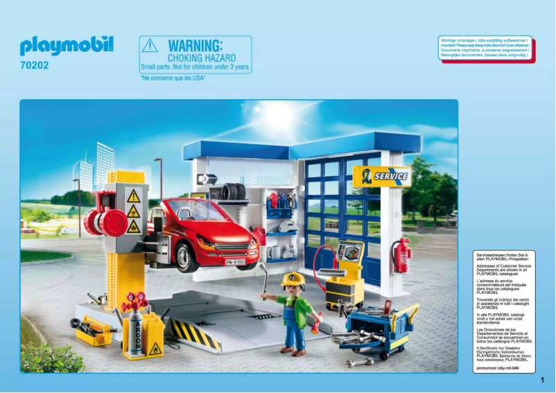 Page n°1 - Manuel utilisateur Playmobil 70202
