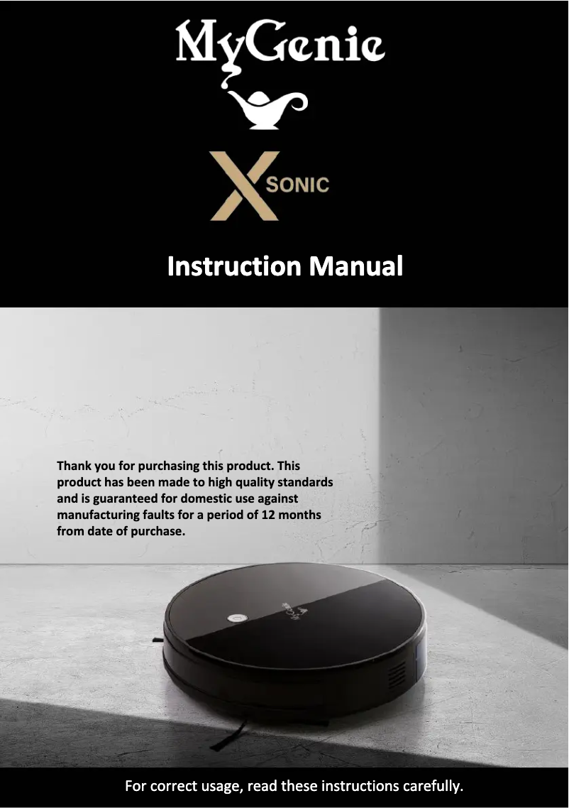 Image de la première page du manuel de l'appareil XSonic