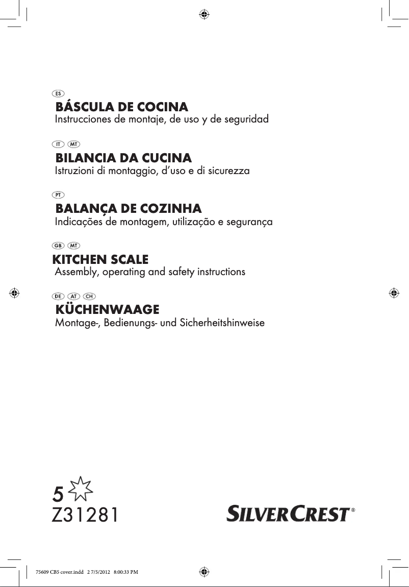 Page n°1 - Manuel utilisateur SilverCrest IAN 75609