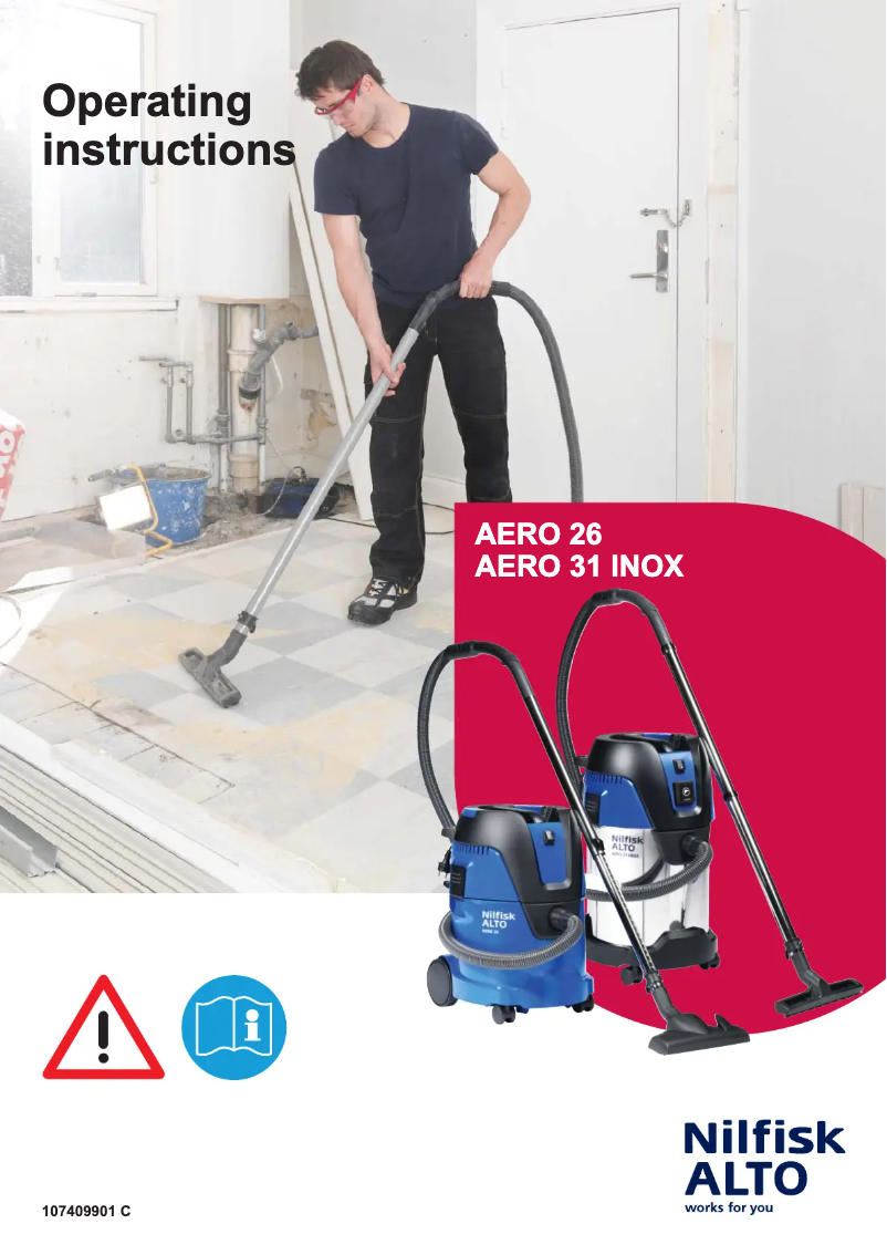 Page n°1 - Manuel utilisateur Nilfisk AERO 31-21 PC INOX