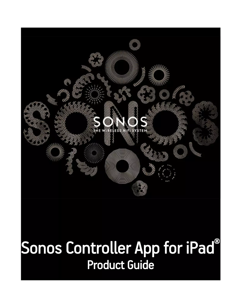 Page 1 de la notice Manuel utilisateur Sonos Controller App for iPad