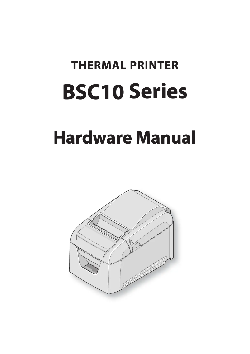 Page 1 de la notice Manuel utilisateur Star Micronics BSC10