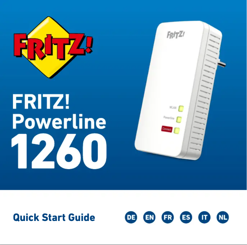 Image de la première page du manuel de l'appareil FRITZ!Powerline 1260