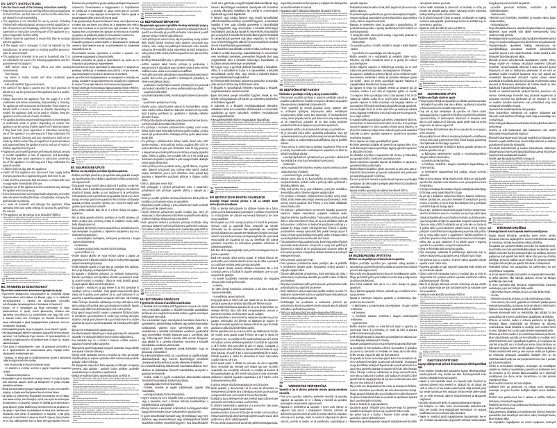 Page 1 de la notice Instructions de sécurité Tefal Easymax HT2501