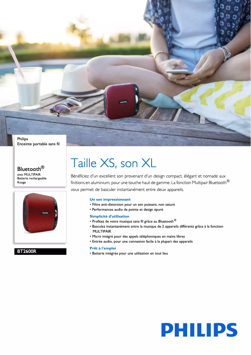 Image de la première page du manuel de l'appareil BT2600R