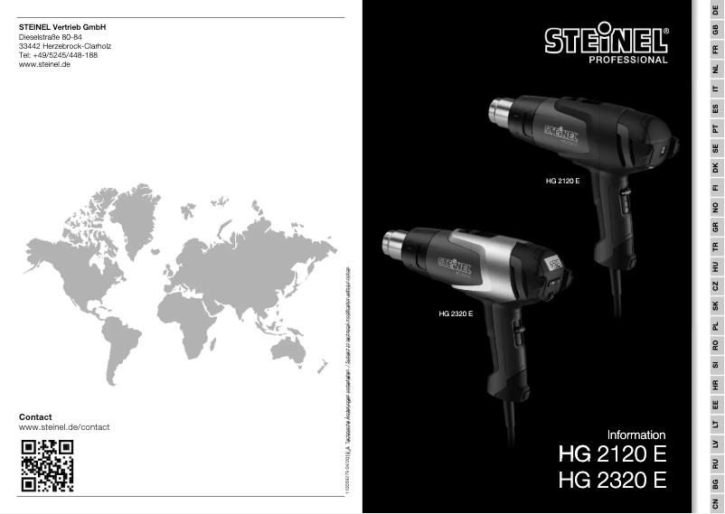 Image de la première page du manuel de l'appareil HG 2320 ESD