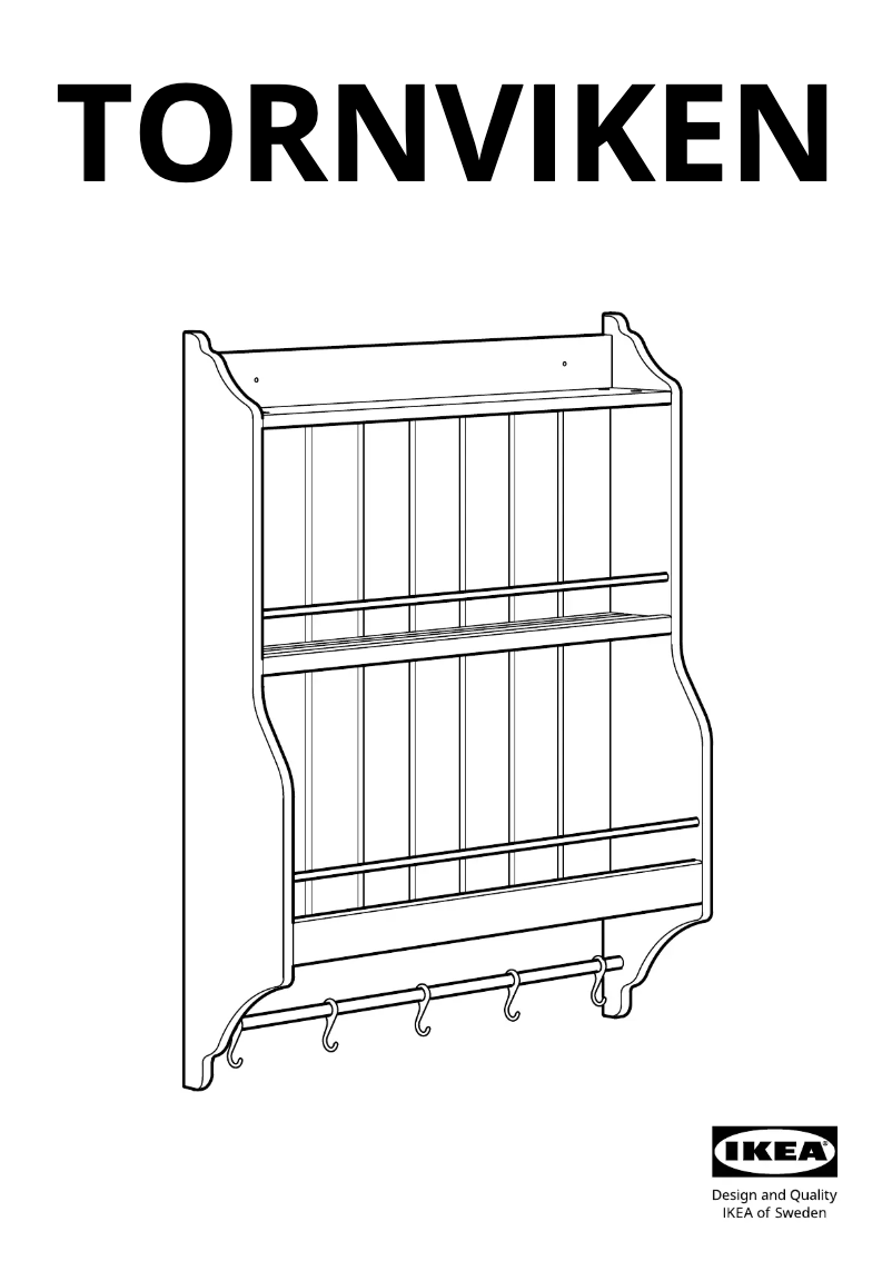 Page 1 de la notice Manuel utilisateur Ikea TORNVIKEN 904.022.48