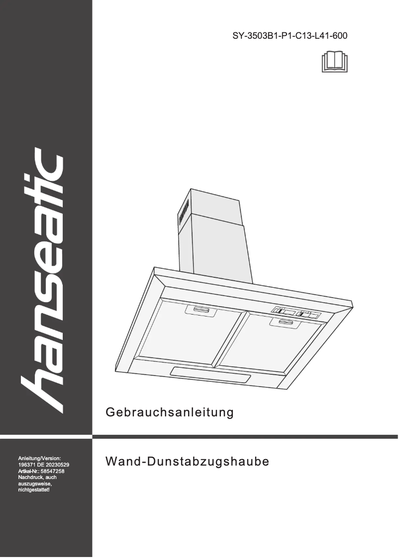 Imagen de la primera página del manual del dispositivo SY-3503B1-P1-C13-L41-600