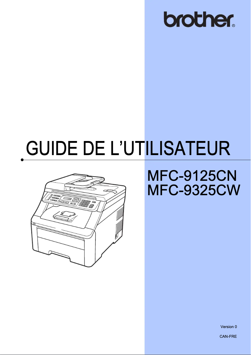 Page n°1 - Manuel utilisateur Brother MFC-9125CN