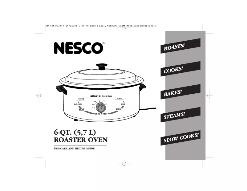 Page n°1 - Manuel utilisateur Nesco 4816-12G