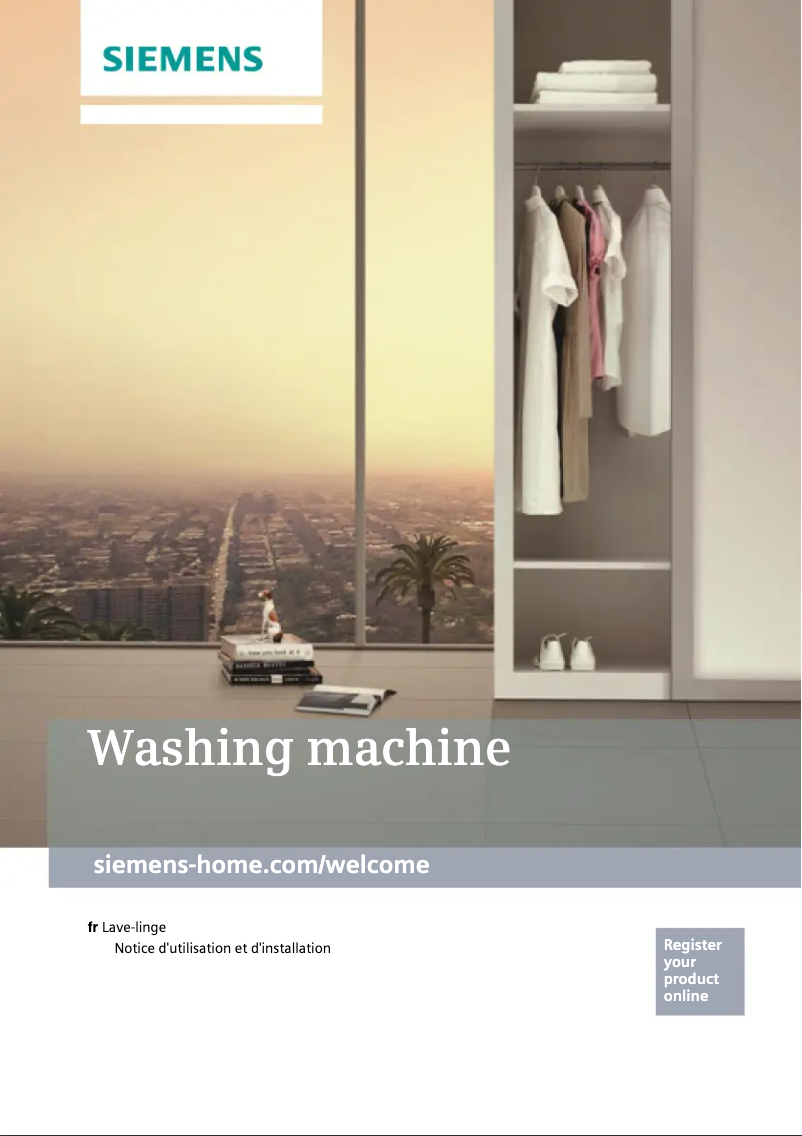 Page n°1 - Manuel utilisateur Siemens WP12T284FF