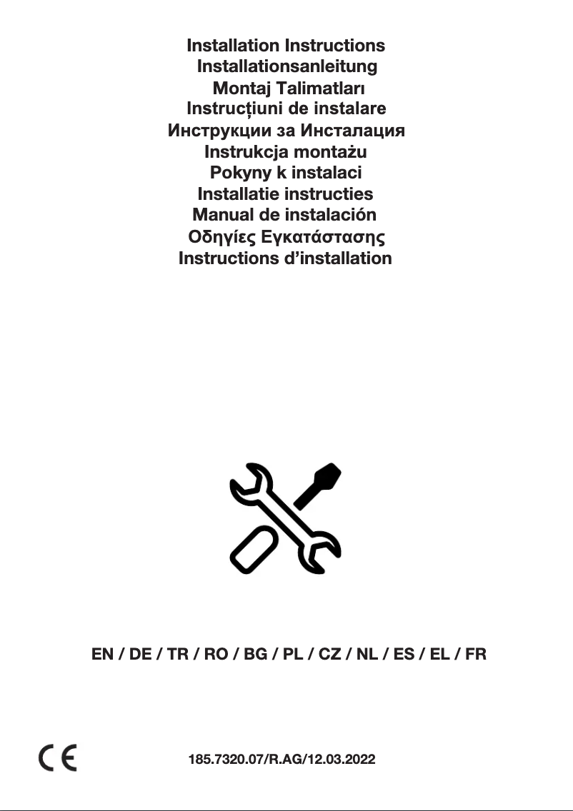 Page n°1 - Guide d'installation Arçelik ADE 604 S