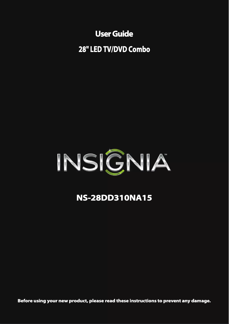 Page 1 de la notice Manuel utilisateur Insignia NS-28DD310NA15