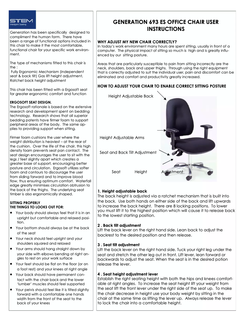 Page n°1 - Manuel utilisateur Stem Generation 6900