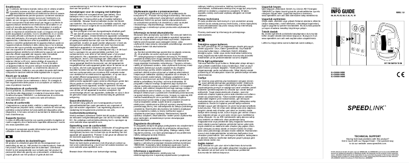 Página 1 del manual Manual de usuario Speed-Link SL-630000-BKRD