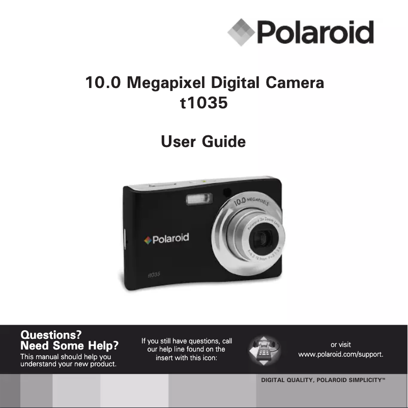 Image de la première page du manuel de l'appareil t1035