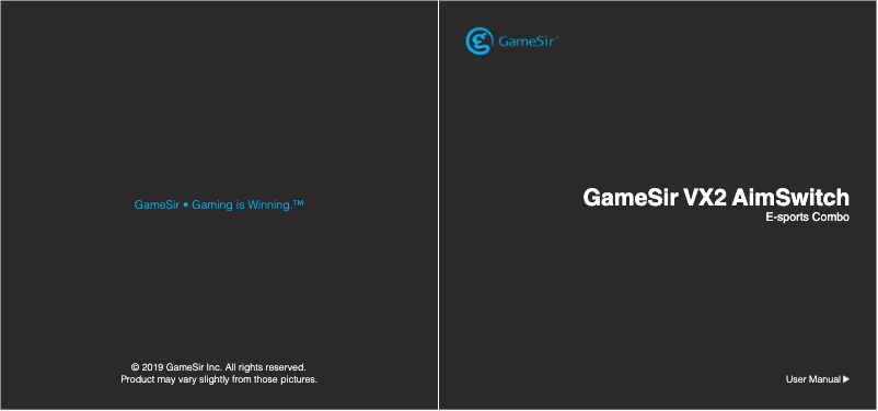 Page n°1 - Manuel utilisateur Gamesir VX2