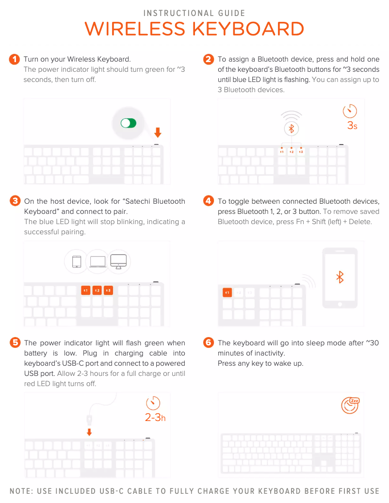 Page 1 de la notice Manuel utilisateur Satechi ST-AMBKS-ND