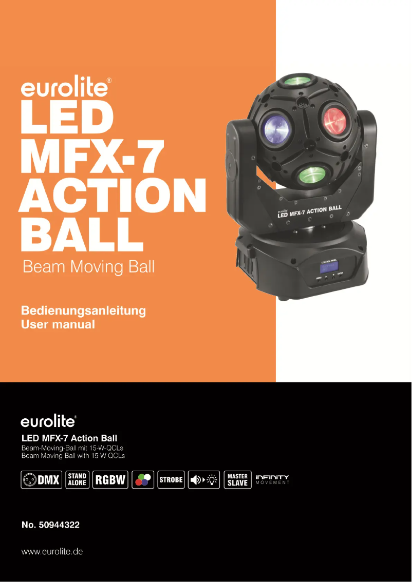 Page 1 de la notice Manuel utilisateur Eurolite MFX-7