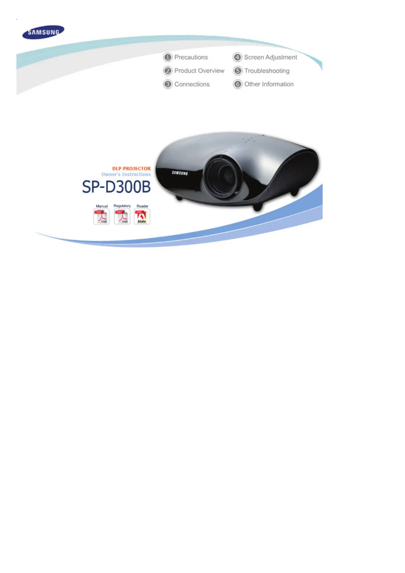 Page n°1 - Manuel utilisateur Samsung D300