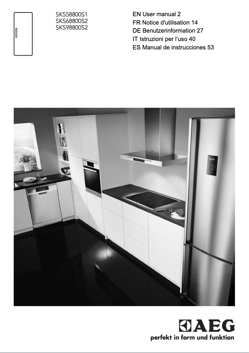 Image de la première page du manuel de l'appareil SKS58800S1