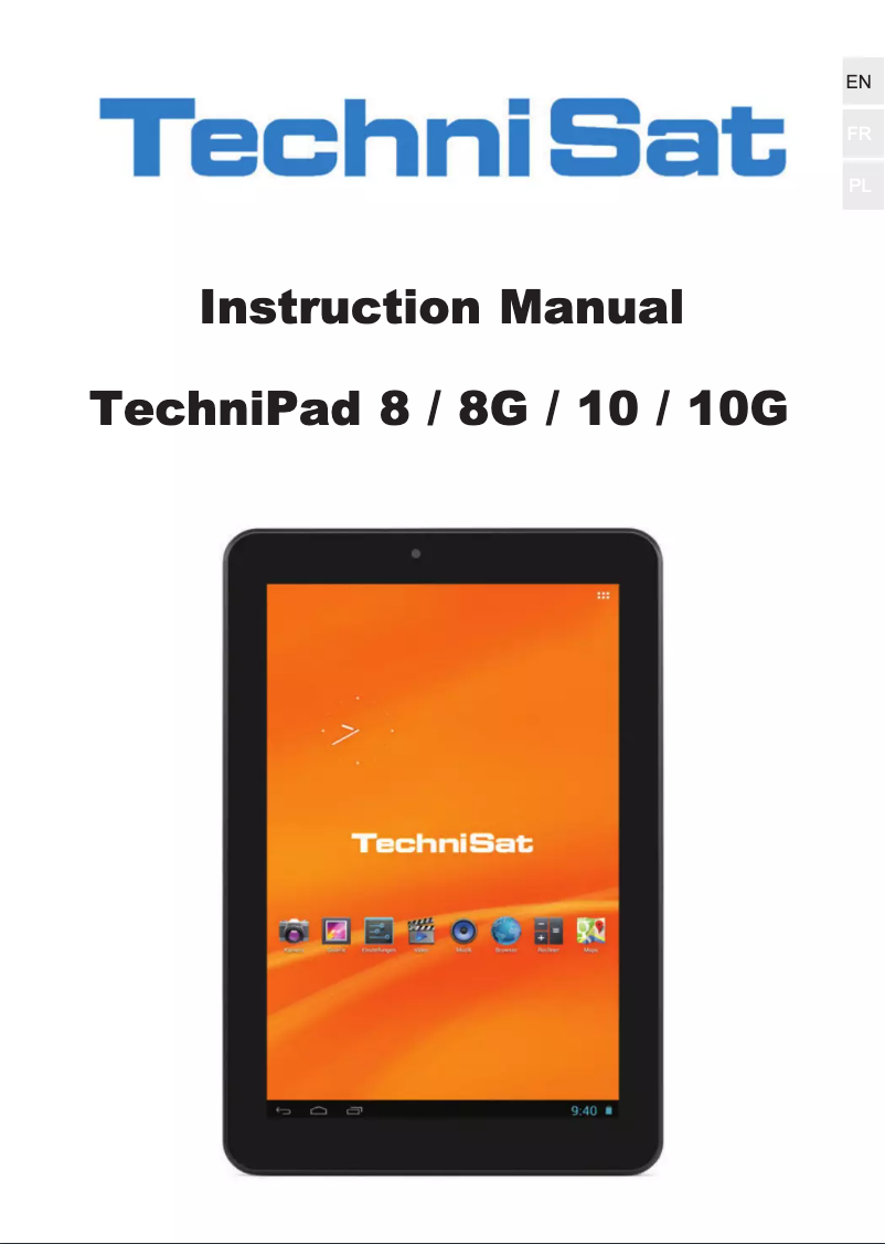 Image de la première page du manuel de l'appareil TechniPad 8G
