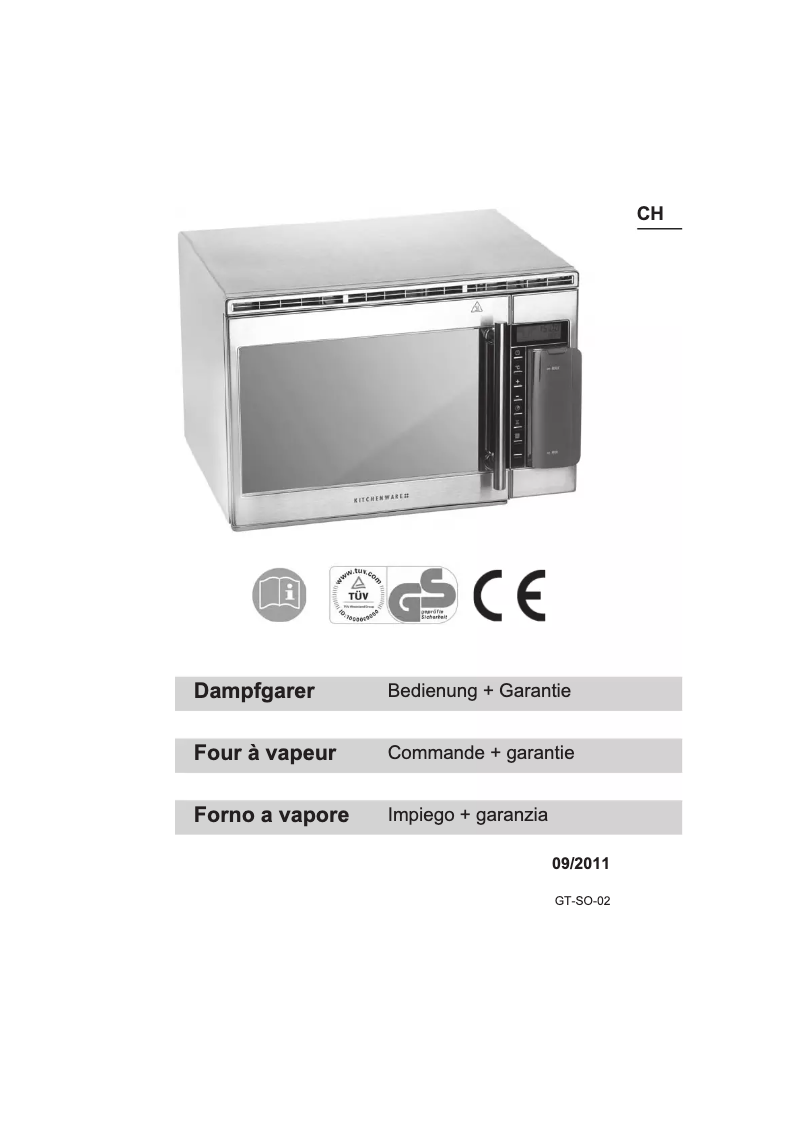 Page 1 de la notice Manuel utilisateur Kitchenware GT-SO-02