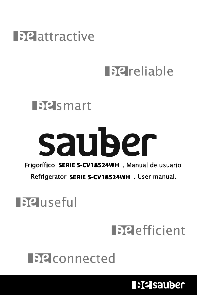 Page 1 de la notice Manuel utilisateur Sauber SERIE 5-CV18524WH