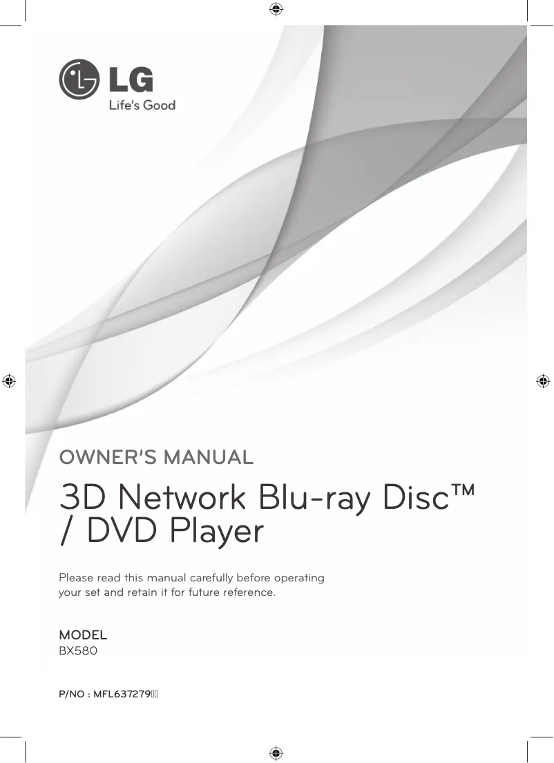 Image de la première page du manuel de l'appareil BX581