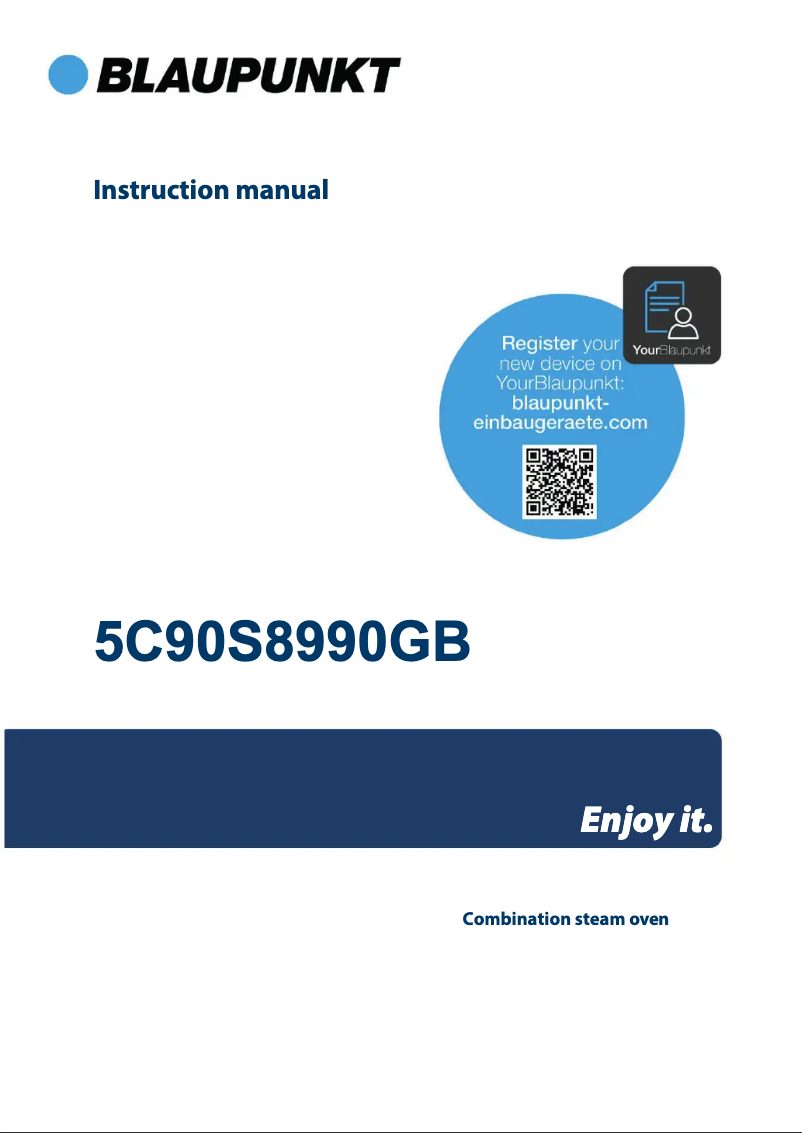 Page 1 de la notice Manuel utilisateur Blaupunkt 5C90S8990GB