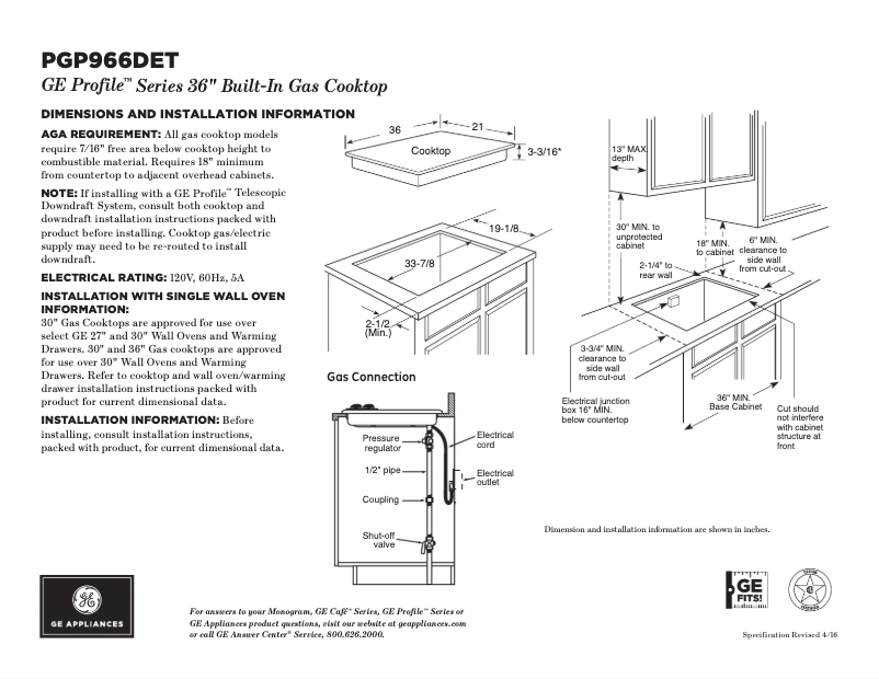 Image de la première page du manuel de l'appareil PGP966DETBB