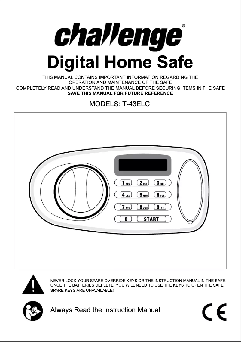 Página 1 del manual Manual de usuario Challenge T-43ELC