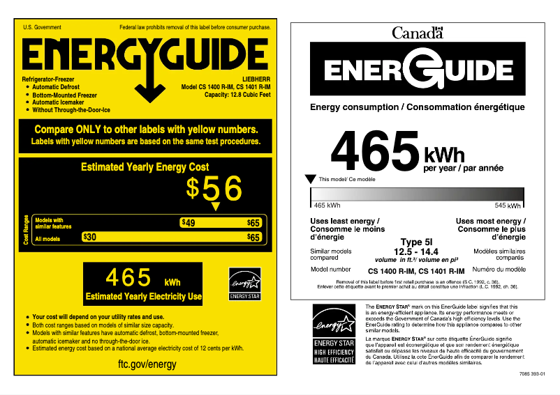 Page n°1 - Mode d'emploi Liebherr CS-1401R-IM