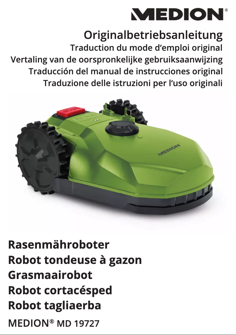 Image de la première page du manuel de l'appareil MD 19727