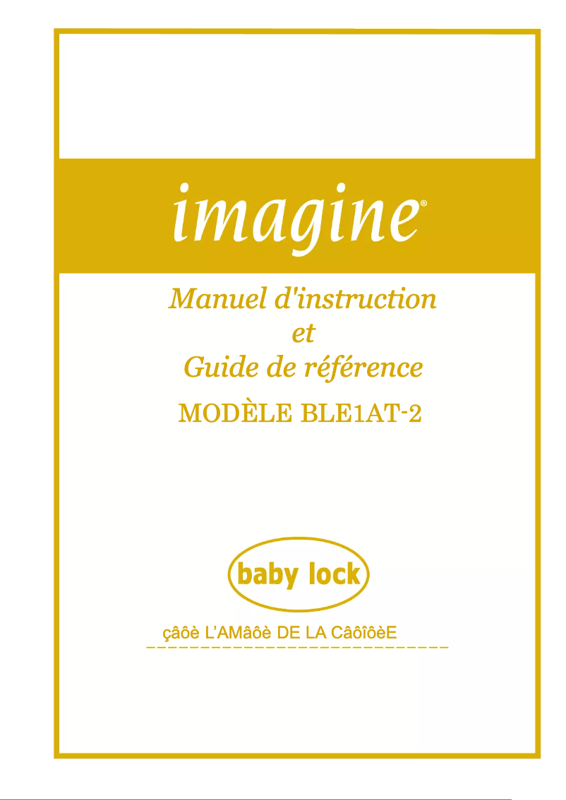 Image de la première page du manuel de l'appareil Imagine BLE 1AT-2
